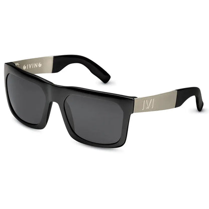 Giving: Polished Black - Brushed Aluminum / Grey Lens - Get it from Bo