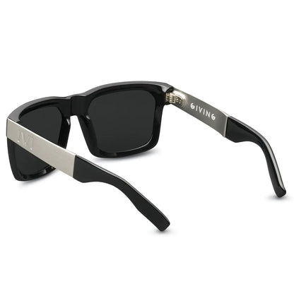 Giving: Polished Black - Brushed Aluminum / Grey Lens - Get it from Bo
