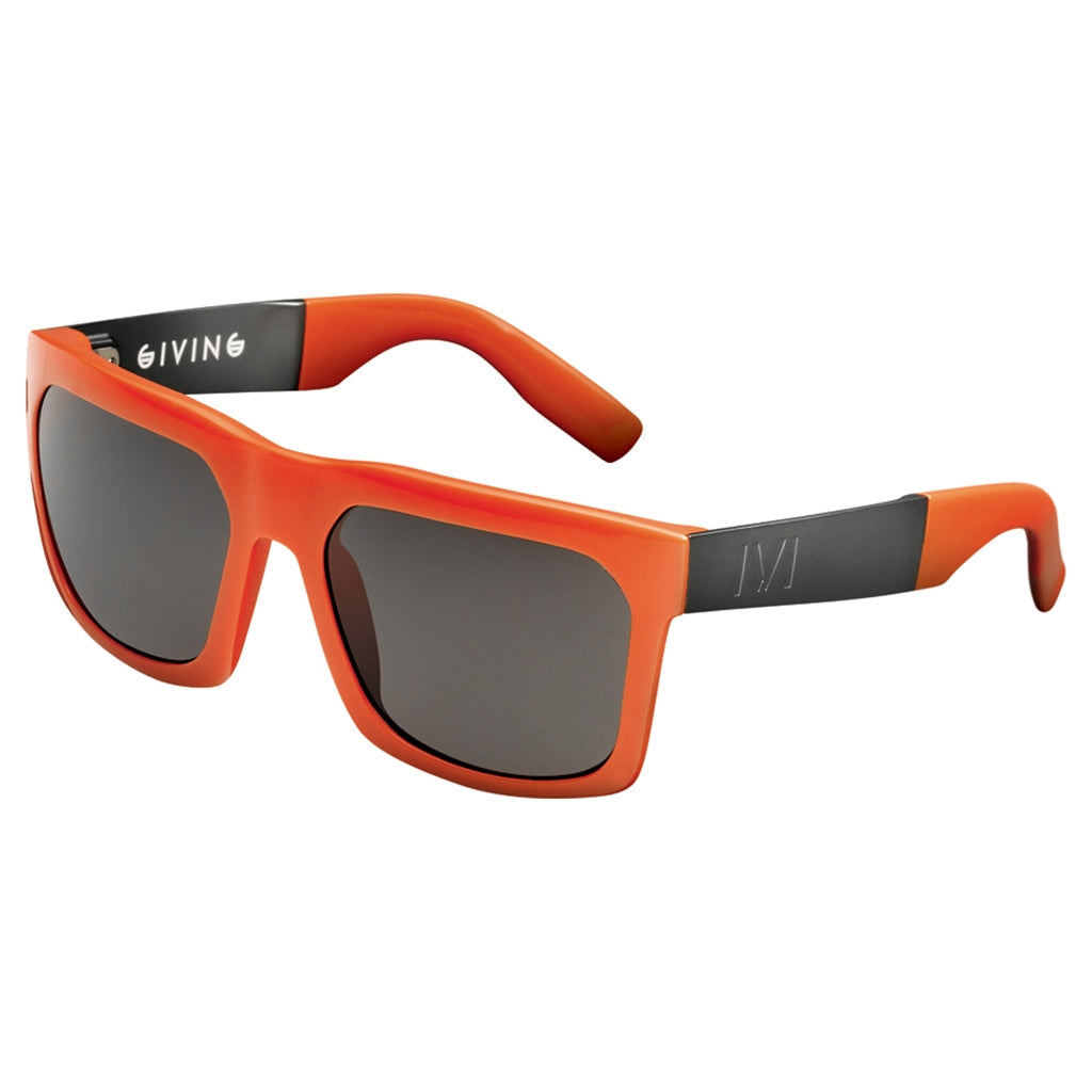 GIVING: Polished Blood Orange - Brushed Gunmetal / Grey Lens - Get it from Bo