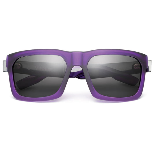 GIVING: Matte Purple - Brushed Black / Grey Lens - Get it from Bo