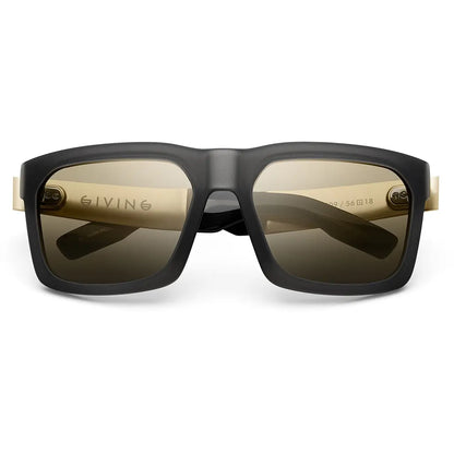 Giving: Matte Grey Translucent - Brushed Gold / Gold Flash Lens - Get it from Bo