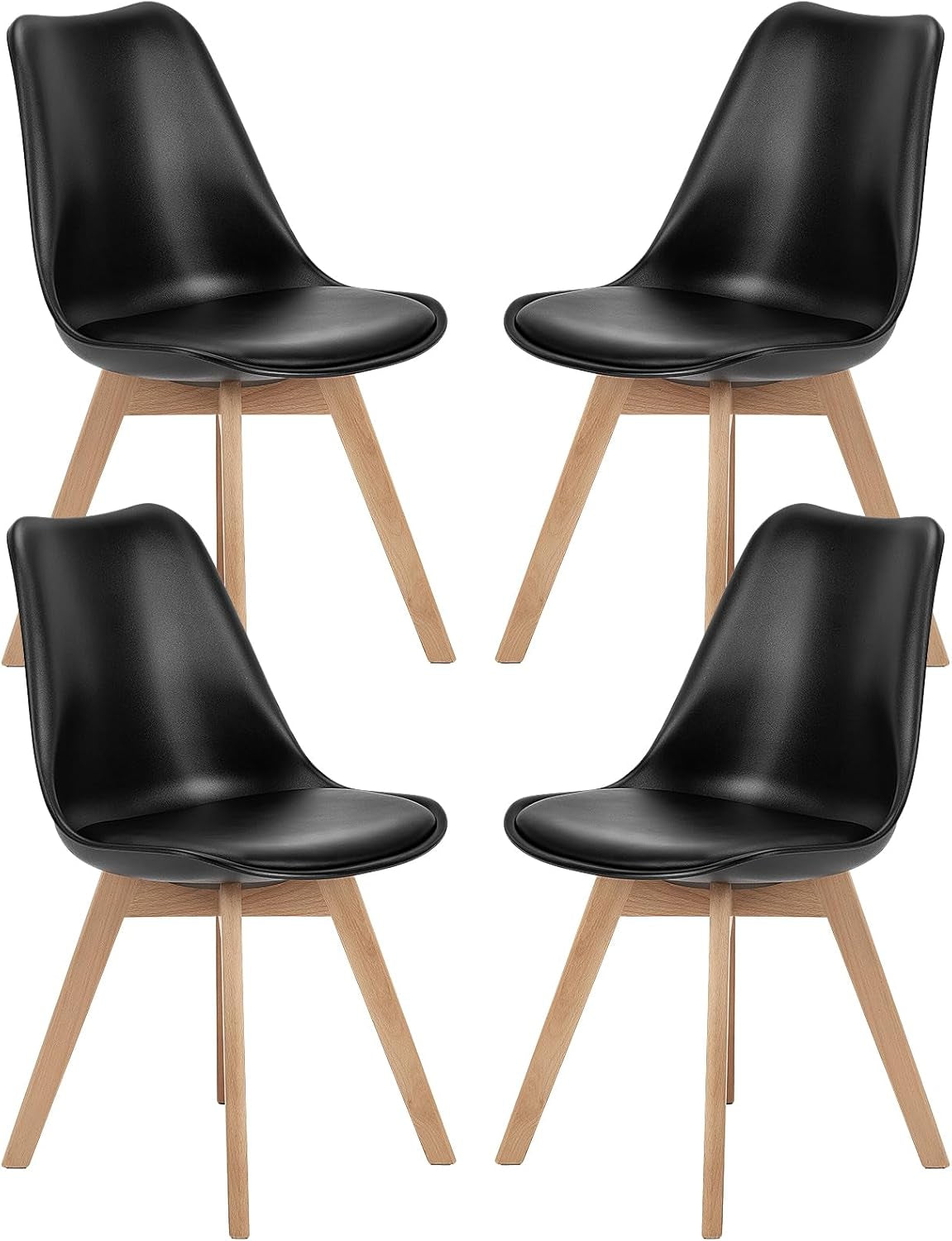 Dining Chairs Set of 4 - Mid Century Modern Design ShipItFurniture