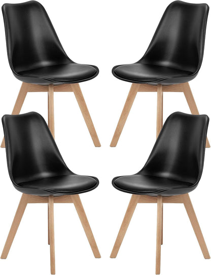Dining Chairs Set of 4 - Mid Century Modern Design ShipItFurniture