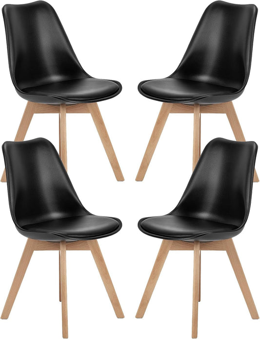 Dining Chairs Set of 4 - Mid Century Modern Design ShipItFurniture