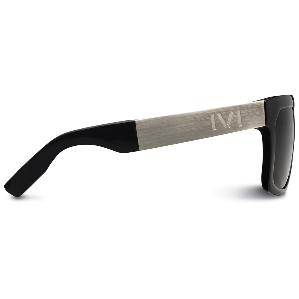 Giving: Polished Black - Brushed Aluminum / Grey Polarized Lens - Get it from Bo