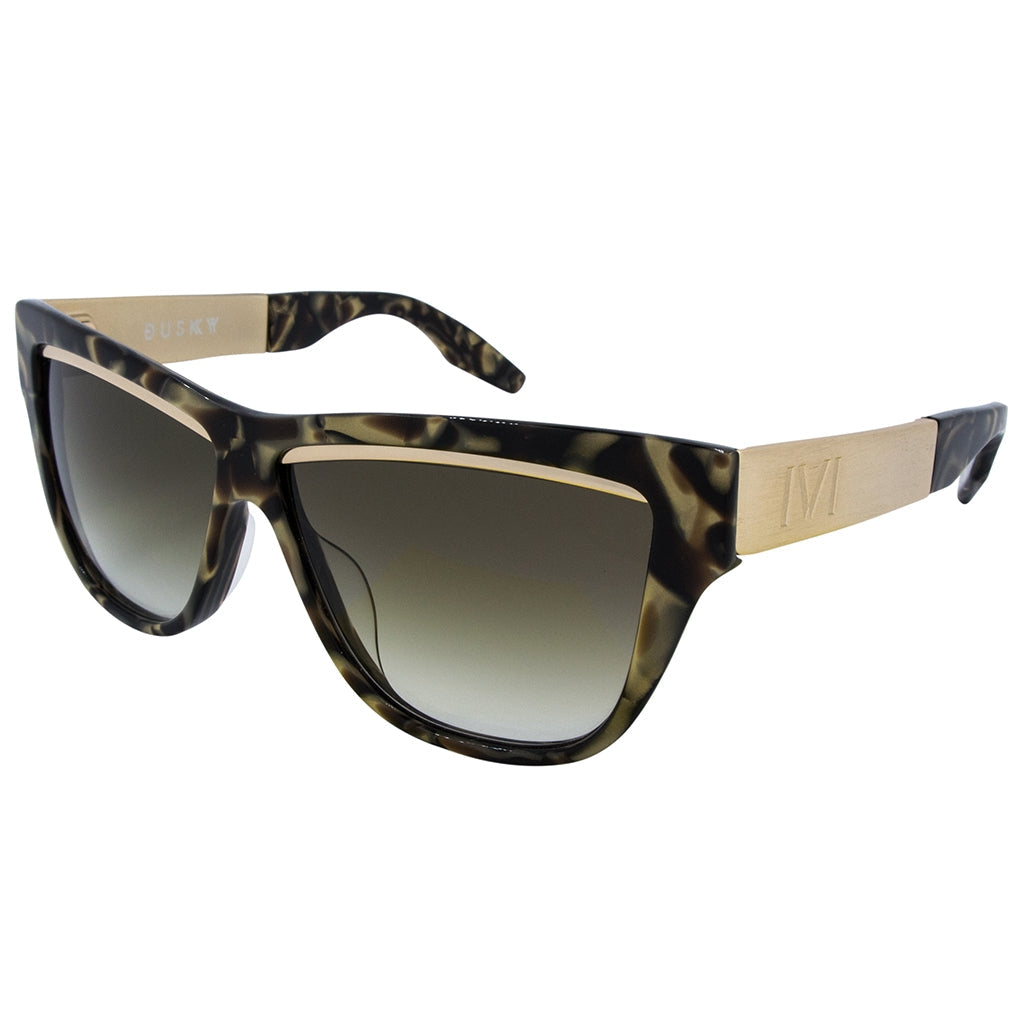 Dusky: Polished Tigers Eye - Brushed Gold / Bronze Gradient Lens - Get it from Bo
