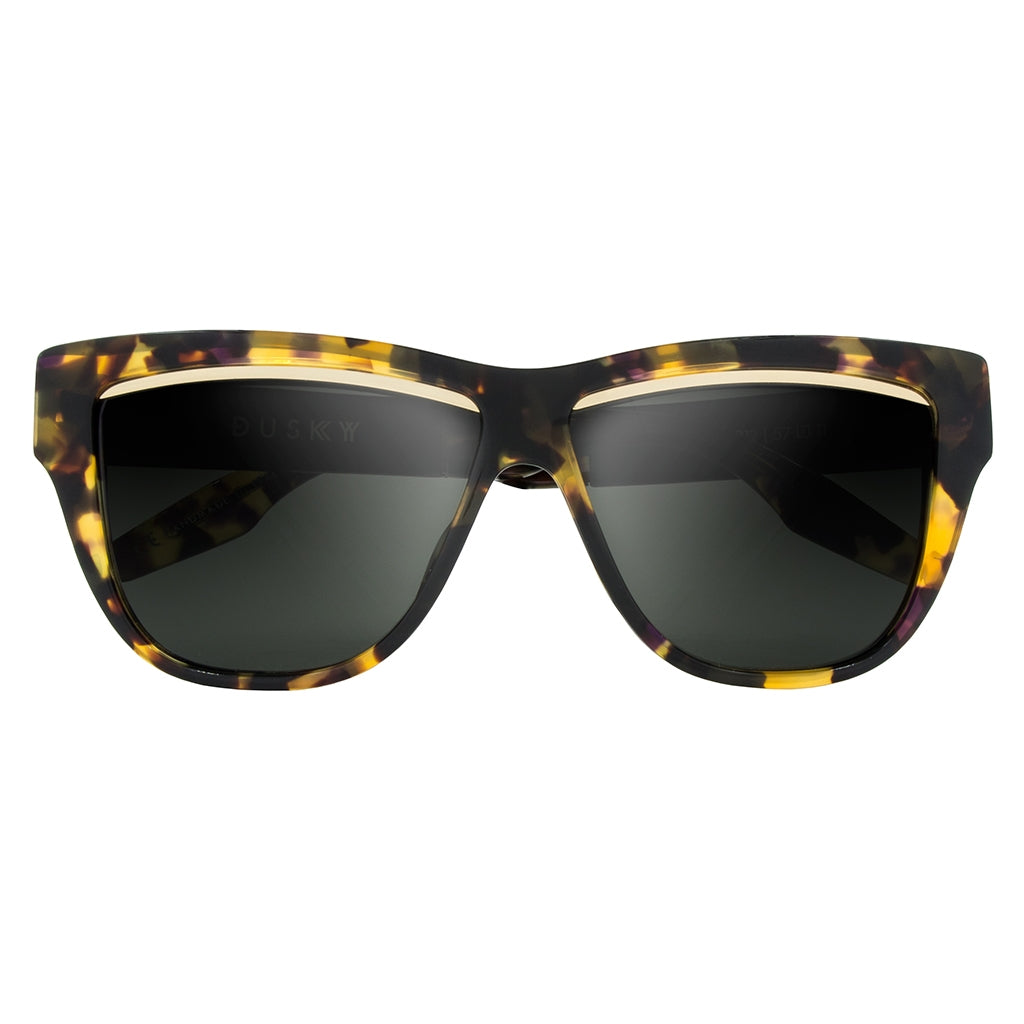 Dusky: Polished Vintage Tortoise - Brushed Black / Grey Lens - Get it from Bo