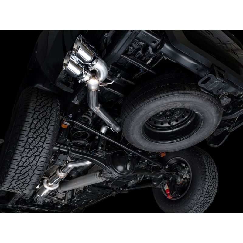 AWE Exhaust - 2024+ Toyota Tacoma Dual Chrome Silver Tips NP Motorsports