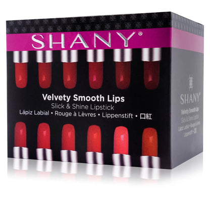 Slick & Shine Lipstick Set - 12 color Long Lasting & Moisturizing SHANY