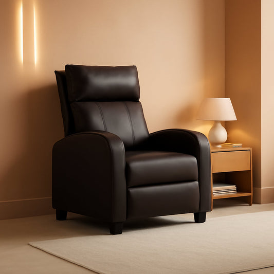 Recliner Chair With Adjustable Footrest And Reclining Back ShipItFurniture