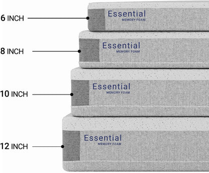 Essential 12 Inch Graphite Infused Memory Foam Mattress
