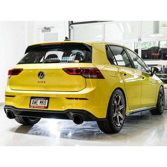 AWE 2022+ VW GTI MK8  Track Edition Exhaust - Diamond Black Tips NP Motorsports