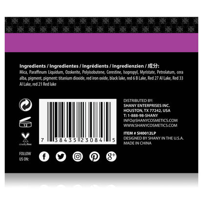 Slick & Shine Lipstick Set - 12 color Long Lasting & Moisturizing SHANY