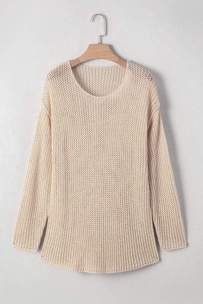 Hadley Crochet Hollow-out Sweater