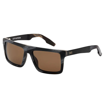 Sepulveda: Polished Double Horn - Brushed Black / Bronze Polarized Lens - Get it from Bo