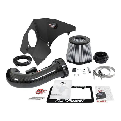 aFe 19-21 GM Trucks 5.3L/6.2L Track Series Carbon Fiber Cold Air Intake System W/ Pro Dry S Filters NP Motorsports