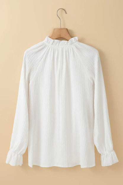 Lanabina Ripple Bubble Sleeve Blouse