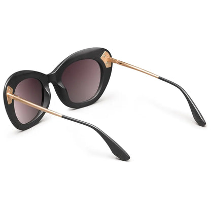 Faye: Matte Black - Rose Gold / Rose Gradient Lens - Get it from Bo
