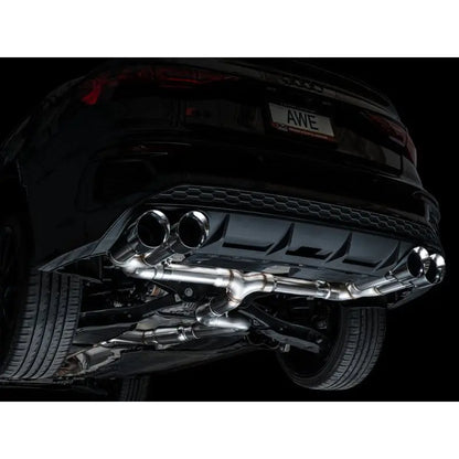 AWE 22-24 Audi 8Y S3 Track Edition Exhaust  - Chrome Silver Tips NP Motorsports