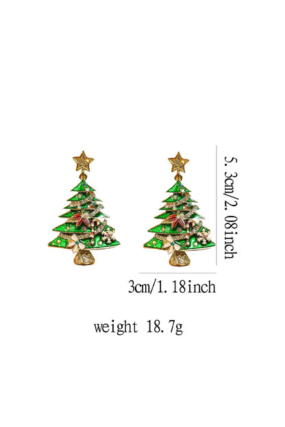 Anne Star Christmas Tree Earrings