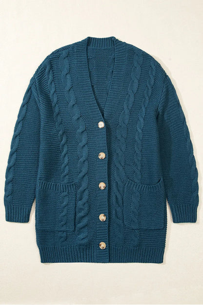 Gianna Knit Front Baggy Cardigan