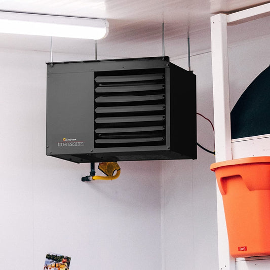 F260560 Big Maxx MHU80NG Natural Gas Unit Heater, 80,000 BTU, Black ShipItFurniture