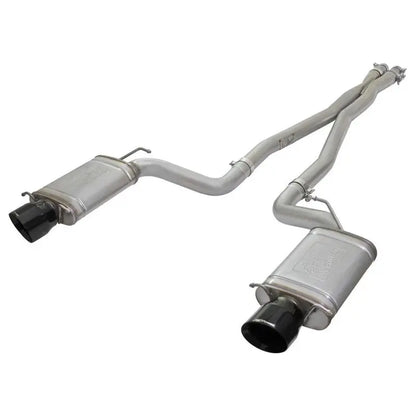 aFe Mach Force-Xp 3in CB Stainless Steel Dual Exhaust System w/ Black Tips 09-15 Cadillac CTS-V NP Motorsports