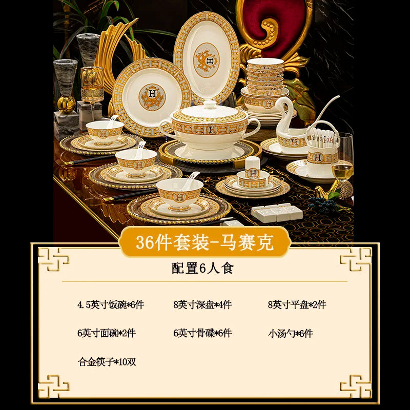 Luxury China Dinnerware Sets Fine Dining 36-70pc Get it from Bo