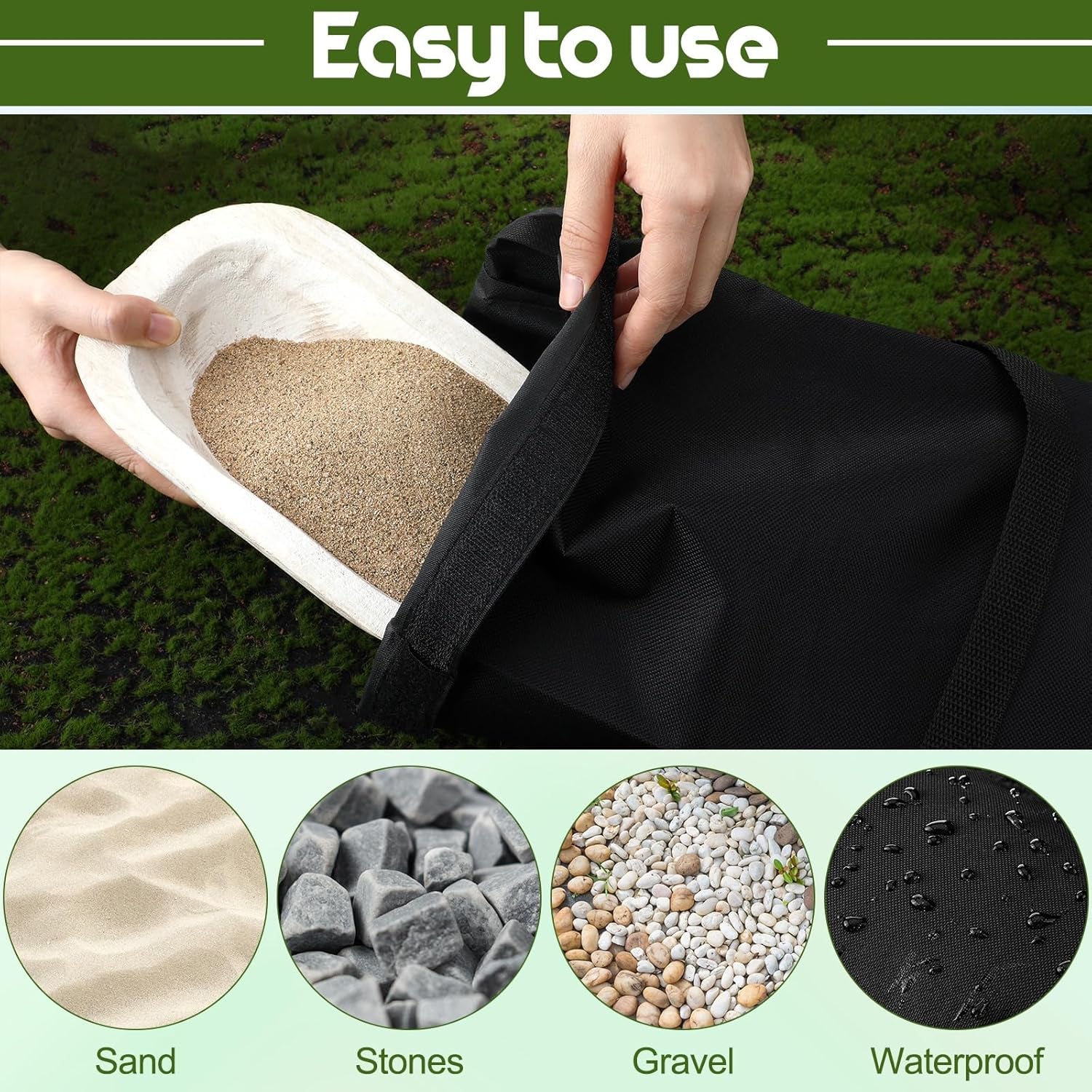 5pcs 55lb Umbrella Base Weights Sandbags Outdoor ShipItFurniture