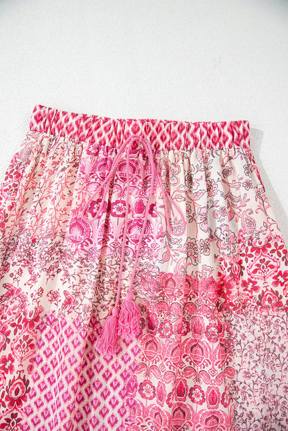 Tasora Elastic Waistband Maxi Skirt