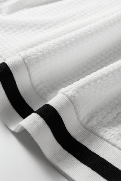 Greta Trim Pullover Waffle Top