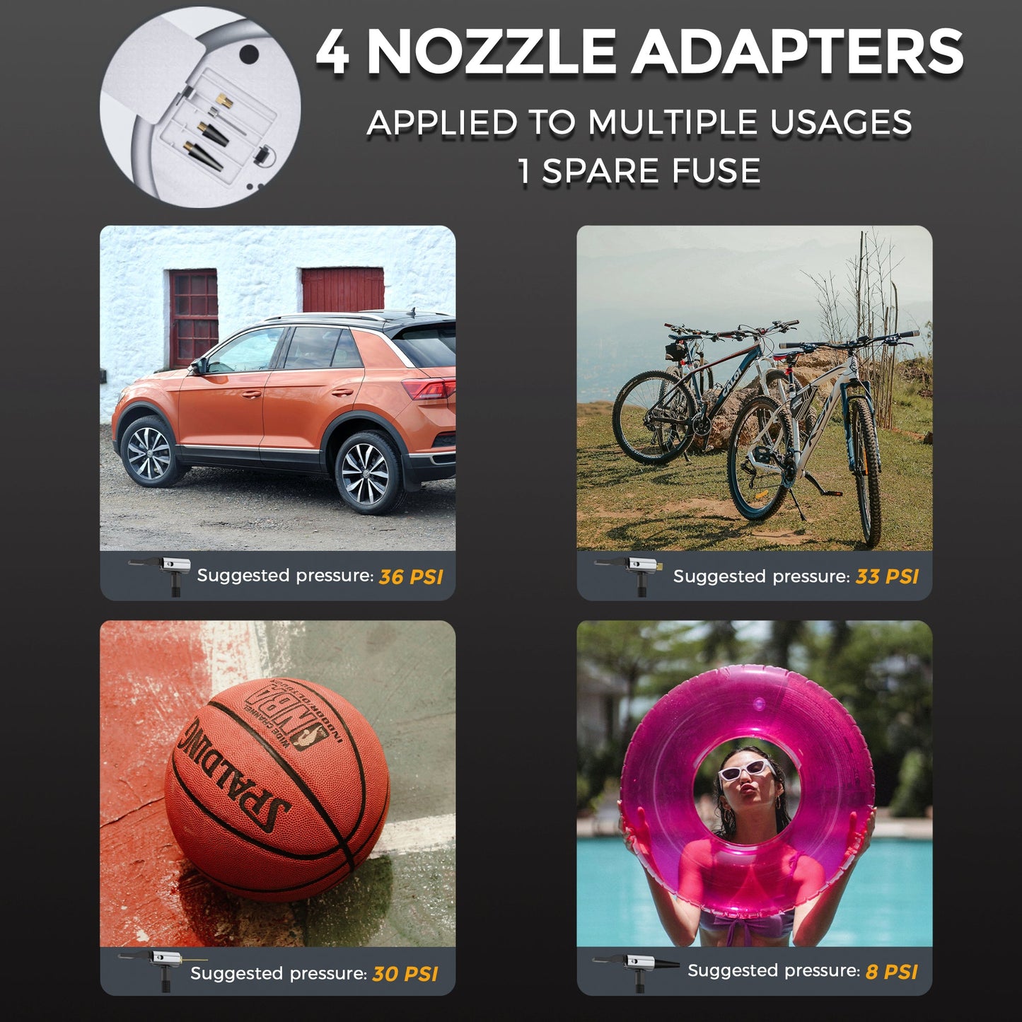 Retractable Car Tire Inflator