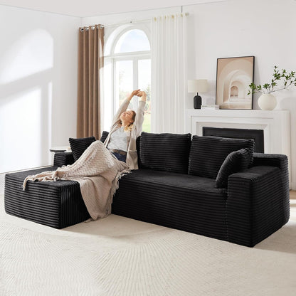 104 Inch L Shape Modular Sectional Couch with Chaise ShipItFurniture