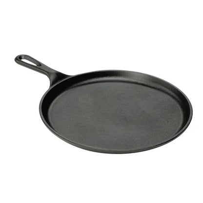 10.5 inch Round Pre-Seasoned Cast Iron Skillet Griddle Frying Pan Made in USA - Get it from Bo