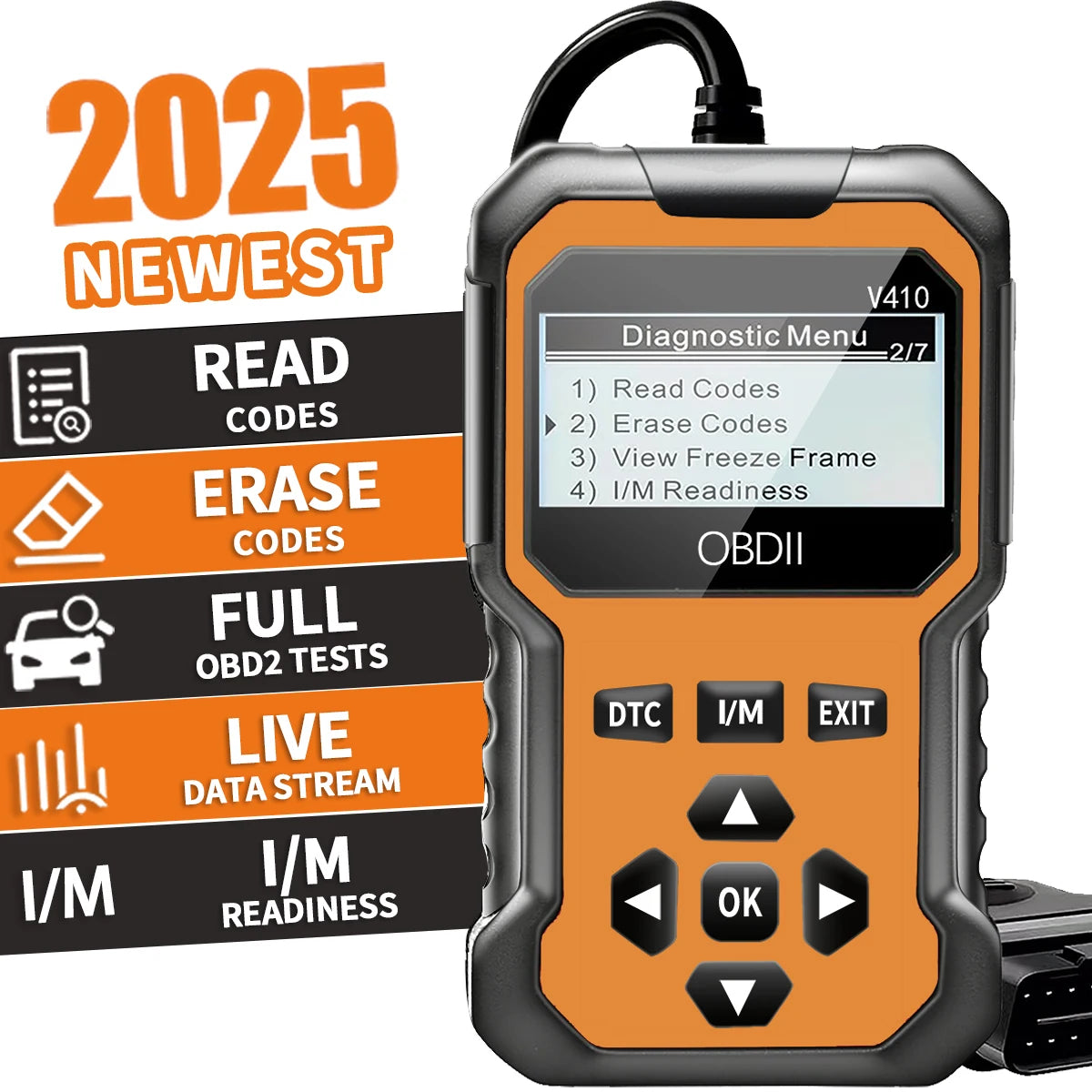 Car OBDII Scanner Diagnostic Tool Code Reader Engine Fault Code