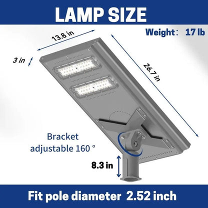 100 W 150 W 200 W Commercial solar street light-Stay on Langy Solar Lights