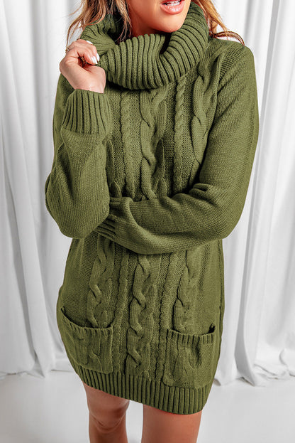 Isabella Cowl Cable Knit Sweater