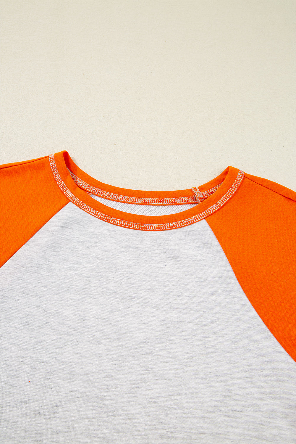 Elsie Raglan Sleeve Loose Fit Top Threaded Pear