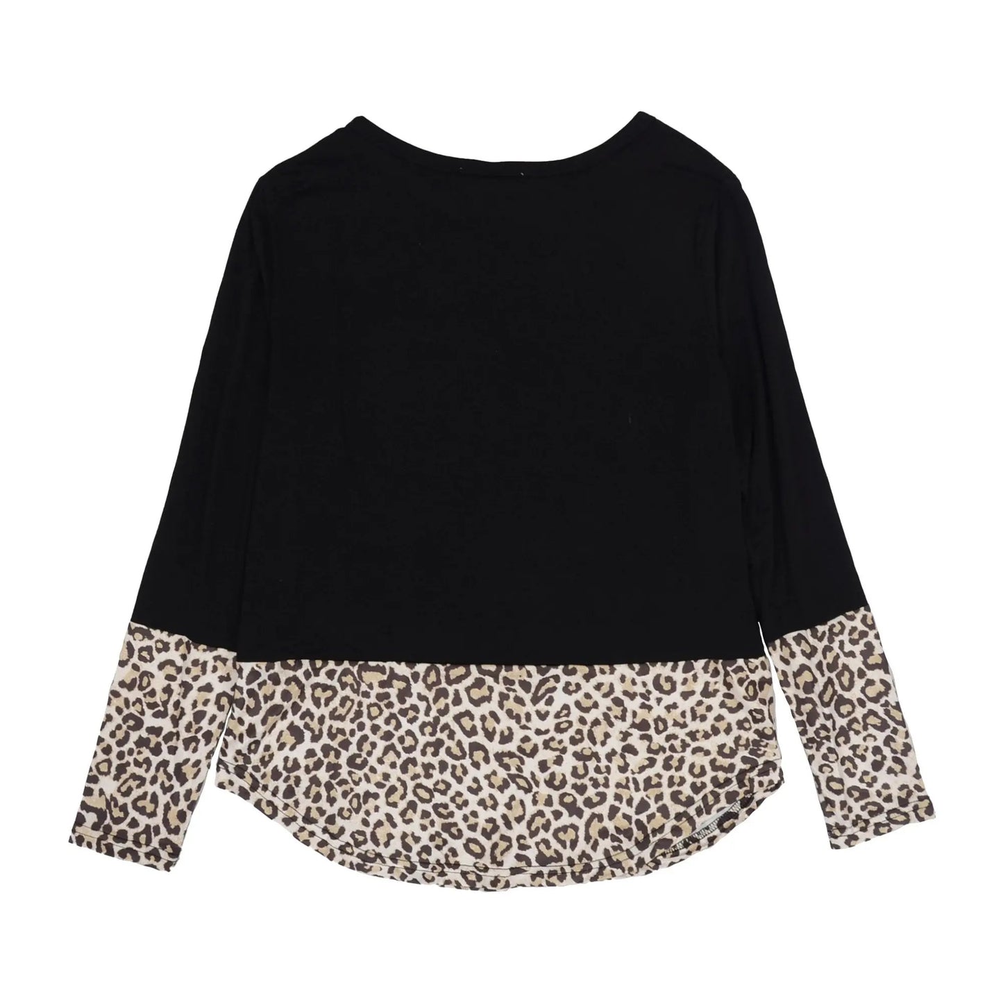 Two Tone Mixed Print Sweater