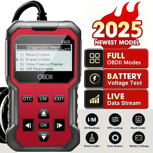 Car OBDII Scanner Diagnostic Tool Code Reader Engine Fault Code