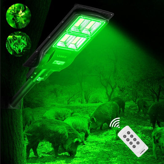 Solar Green Light for Hunting Hogs Deer,Fish light -15,000lumens Langy Solar Lights
