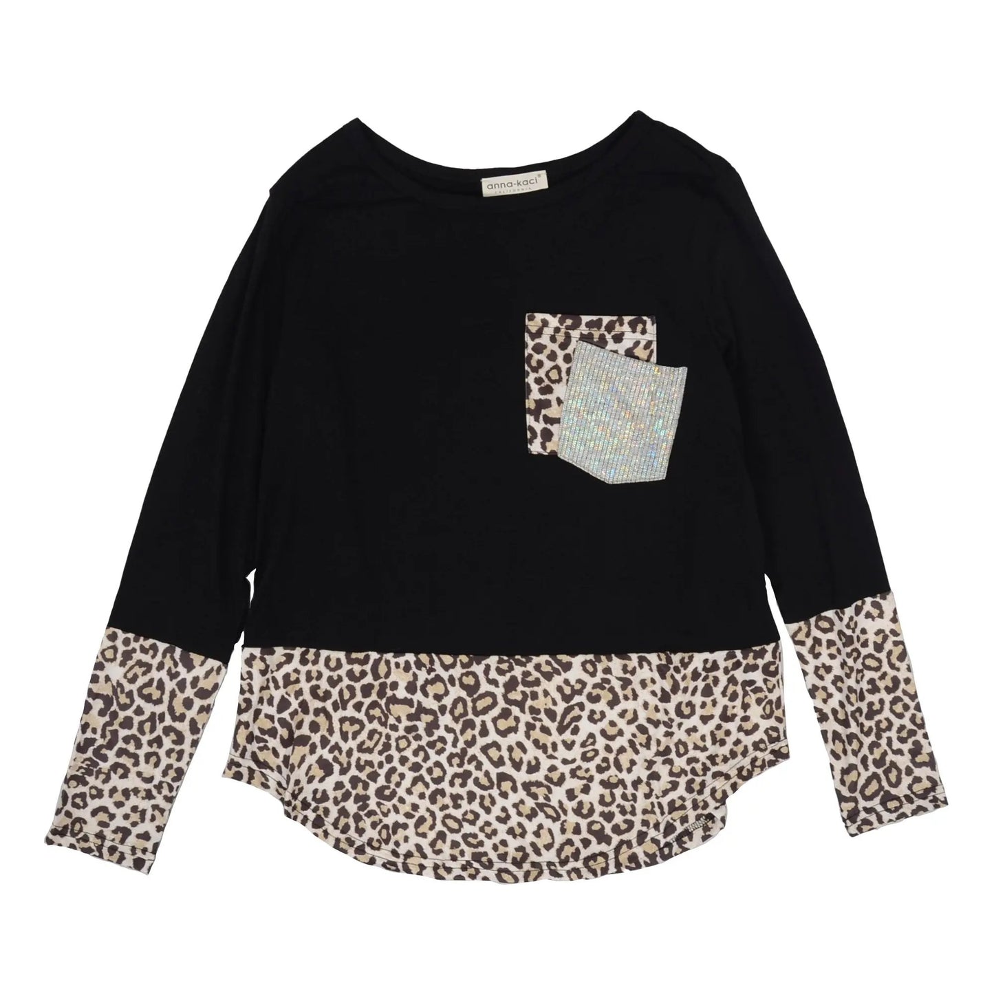 Two Tone Mixed Print Sweater