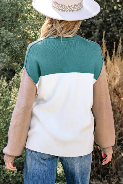 Anava Ribbed Knit Baggy Sweater