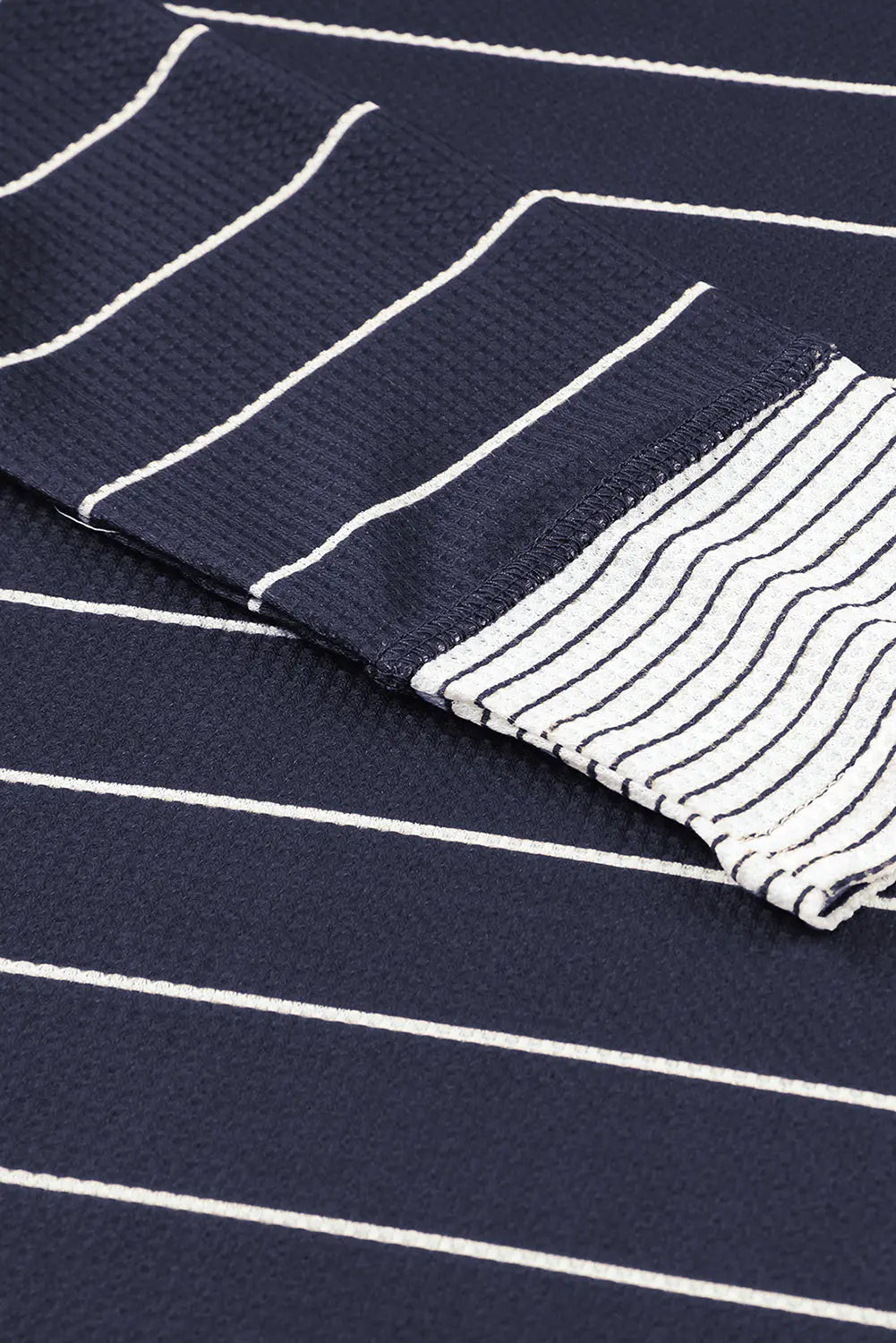 Simone Henley Waffle Knit Top