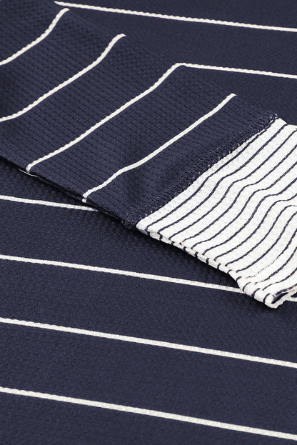 Simone Henley Waffle Knit Top