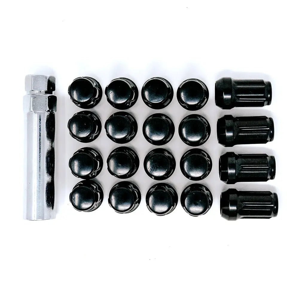 12X1.50 SPLINE 5 LUG KIT 1.38" BLACK - Get it from Bo