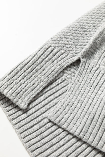 Sofia Ribbed Trim Loose Sweater