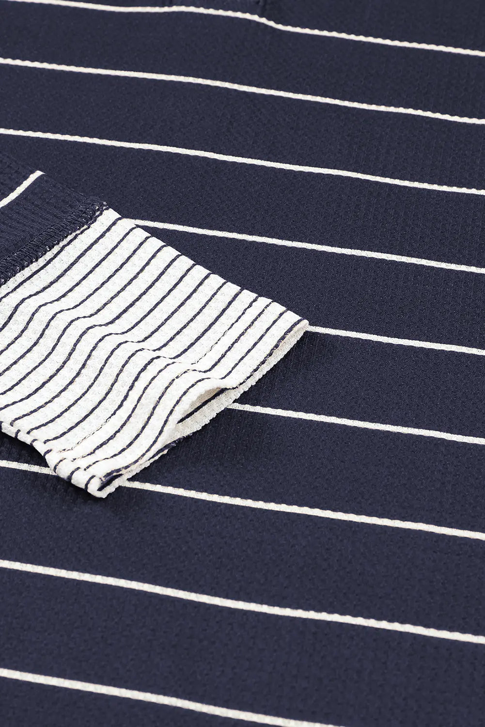 Simone Henley Waffle Knit Top