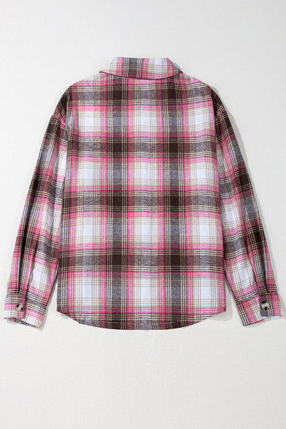 Harper Plaid Flap Up Shacket