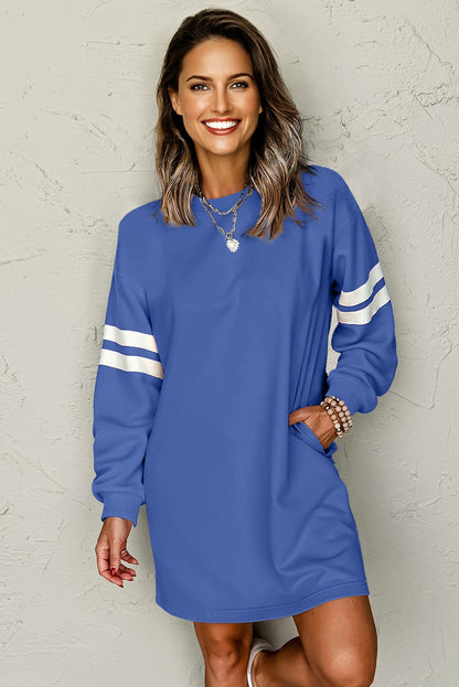 Jennifer Varsity Sweatshirt Dress